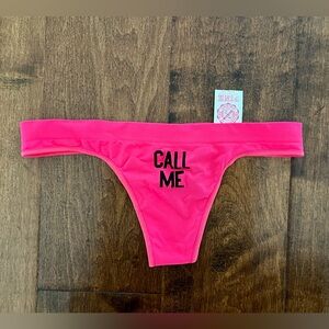NWT RARE VTG 2010s Victoria’s Secret Pink extra low rise yoga thong panty XS